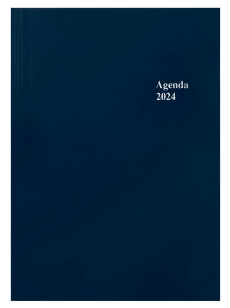 SIMPLEX Geschäftsagenda 2024 40090.24 148x208mm,blau,1T/1S