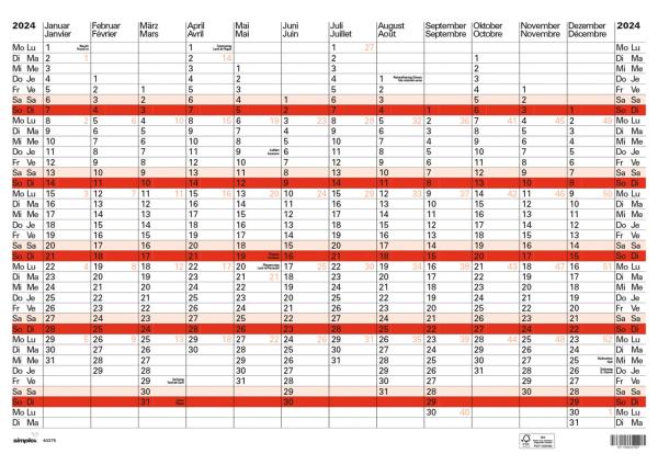 SIMPLEX Jahresplaner 2024 40375.24 A2