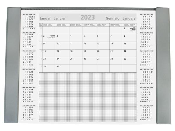 SIMPLEX Schreibunterlage 2024 40401.24 A2,hellgrau,12Monate