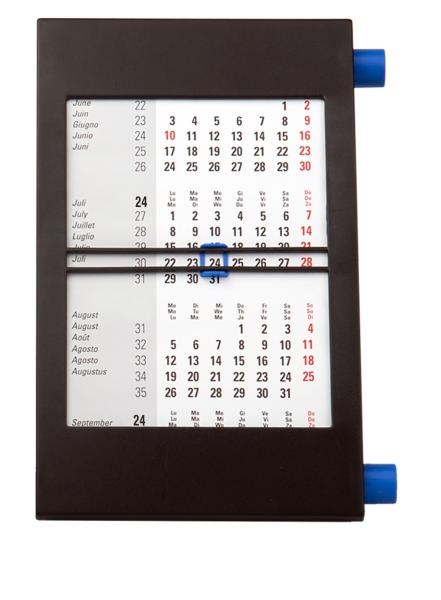 SIMPLEX 3-Monats-Tischkalender 2024/25 50013.24 schwarz/blau,3M/1S