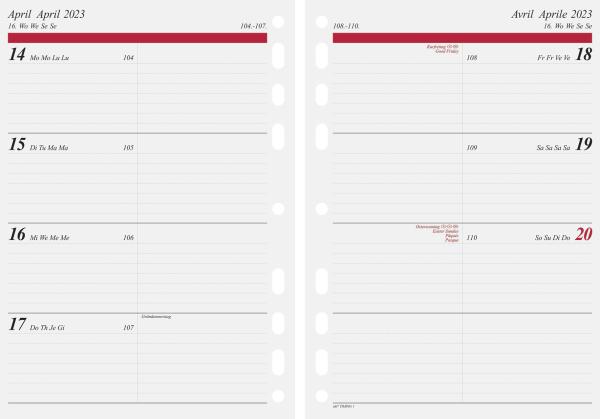 SIMPLEX Wochenkalender Timing 1 2024 65910004.24 148 x 208mm, 1W/2S