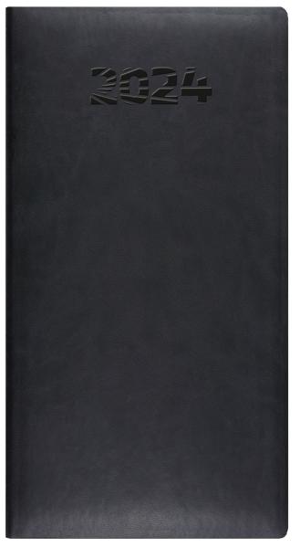 SIMPLEX Taschenagenda Simply 2024 6950J1.24 87x153mm,black,3½T/S