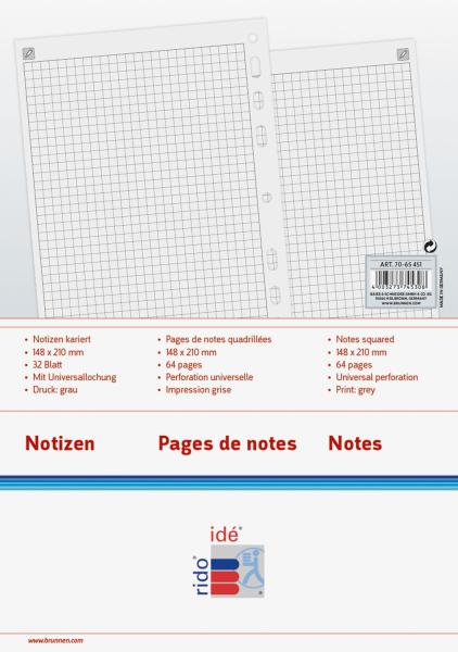 SIMPLEX Notizen kariert Timing 1 2024 7065451.24 24 Blatt, 148x210mm