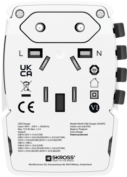 Skross world travel adapter ac65pd 1.302333 dual usb - Skross-1.302333-7640166328285-02.jpg