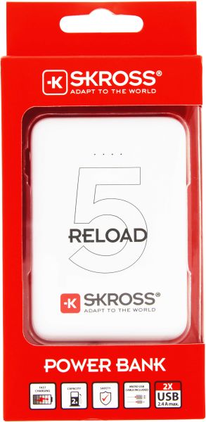 SKROSS Reload 5 Battery 5000mAh 5V/1A 1.400120 white