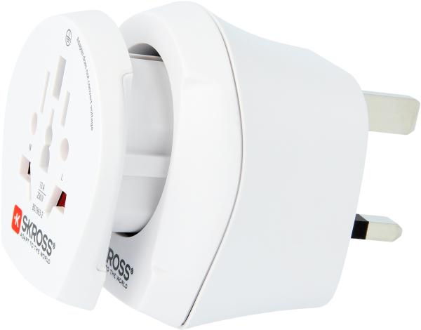 Skross country travel adapter combo 1.500231e world/eu to uk - Skross-1500231e-7640166320272