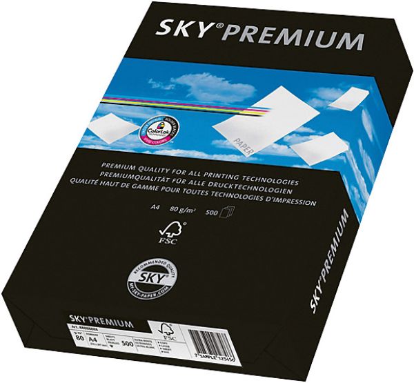 SKY Premium Papier A4 88151276 80g, weiss 500 Blatt