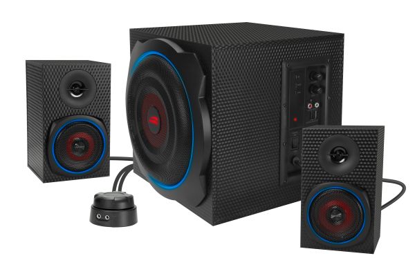 SPEEDLINK Gravity Carbon RGB 2.1 SL-830100-BK Subwoofer System black