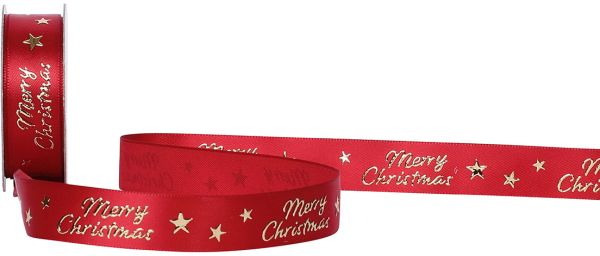 SPYK Band Merry christmas Stars 1097.1654 16mmx3m rot