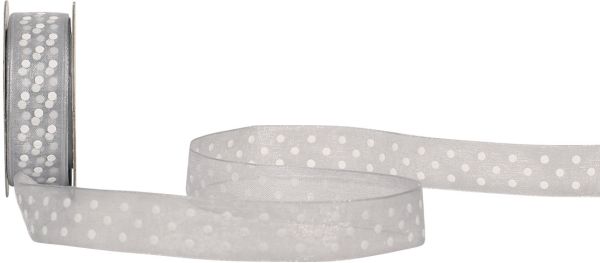 SPYK Band Cubino Dots 1748.1564 15mmx4m Grau-Weiss