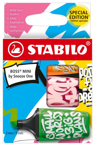 STABILO Textmarker BOSS MINI 2-5mm 07/03-30- Snooze 3 Stück