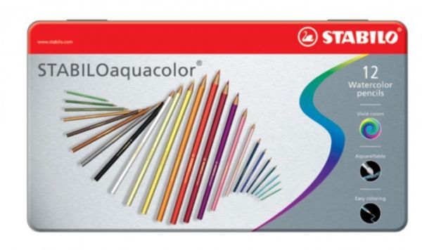 STABILO Farbstift aquacolor 2,8mm 16125 12 Stück