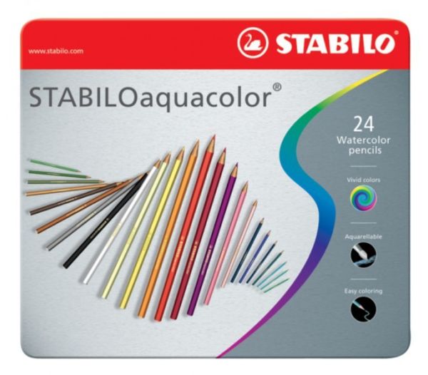 STABILO Farbstift aquacolor 2,8mm 16245 24 Stück