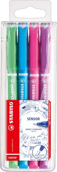 STABILO Fineliner Sensor 189 189/4-01 4 Farben