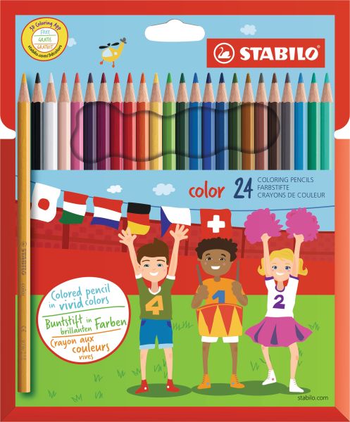 STABILO Holzfarbstift color 1924/7711 Etui 24 Stück