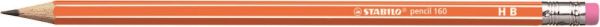 STABILO Bleistift 160 mit Gummi HB 2160/03HB orange