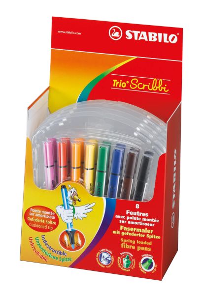 STABILO Trio Scribbi 368/8-01 8 Farben, Etui