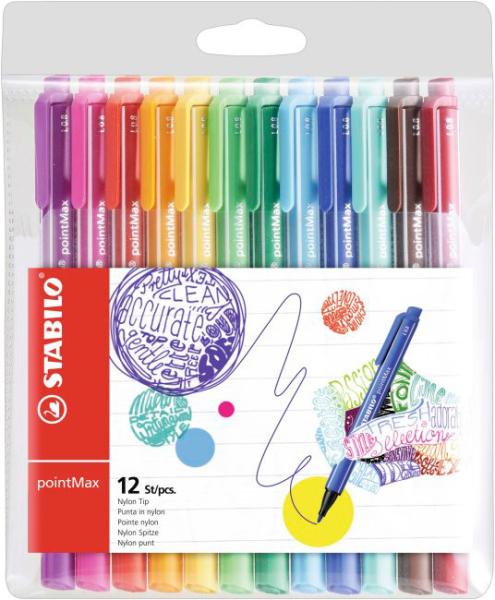 STABILO Premium-Fineliner 0,8mm 488/1201 pointMax 12 Farben