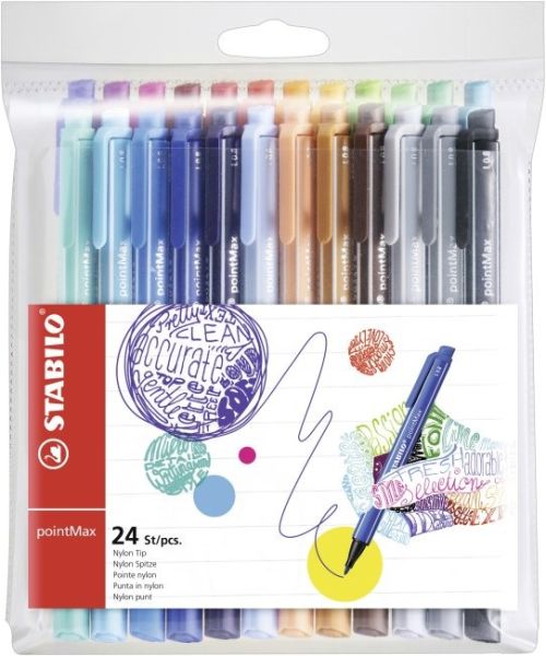 STABILO Premium-Fineliner 0,8mm 488/2401 pointMax 24 Farben