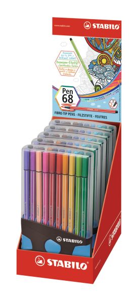 STABILO Fasermaler Pen 68 6820-04-04 20 Stück ass. ColorParade