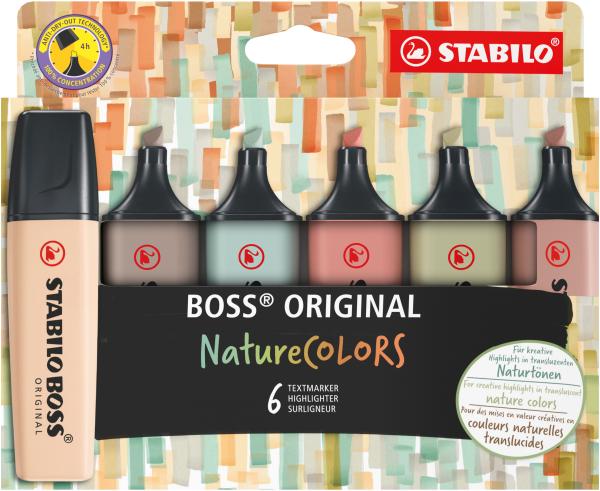 Stabilo boss leuchtmarker original 70/6-2-2 nature colors 6 farben - Stabilo-70-6-2-2-4006381603140