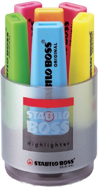 STABILO Textmarker BOSS 7006 Tischset 6 Stück