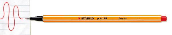 STABILO Feinschreiber point 88 0.4mm 88/40 rot