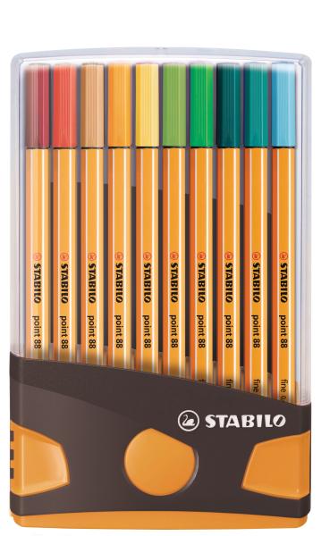 STABILO Fineliner Point 88 8820-03-05 20 Stück ass. ColorParade