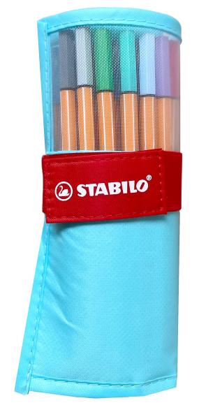 STABILO Rollerset point 88 0.4mm 8825-08-01CH 25 Farben ass. pastellblau