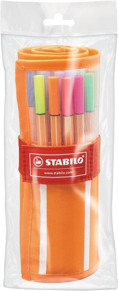 STABILO Faserschreiber Point 88 0.4mm 8830-2 25+5 Neon Rollerset