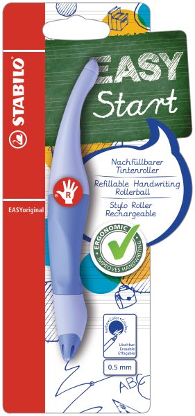 STABILO Tintenroller Easy Original B-58455-5 pastell blau, Rechtshänder