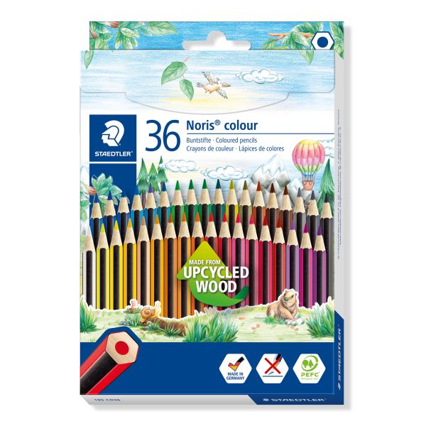 STAEDTLER Farbstifte 185CD36 upcycled Wood 36 Stück