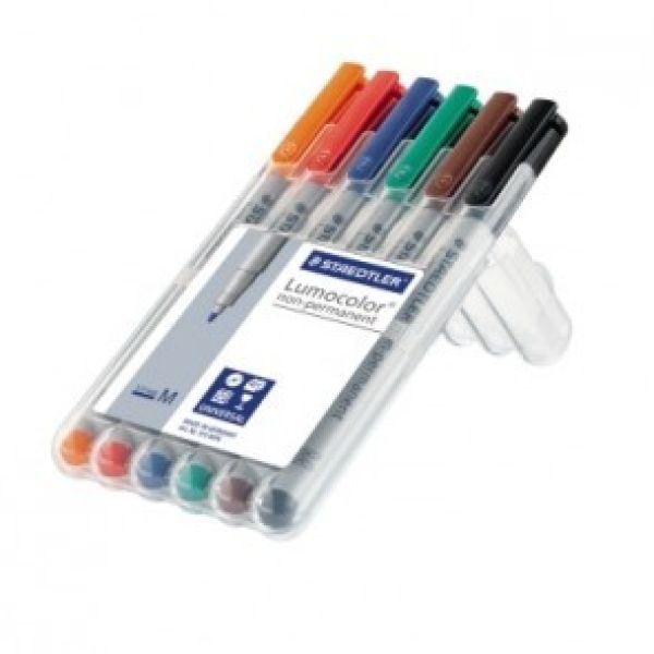 STAEDTLER Lumocolor non-perm. S 311-WP6 6 Farben ass.