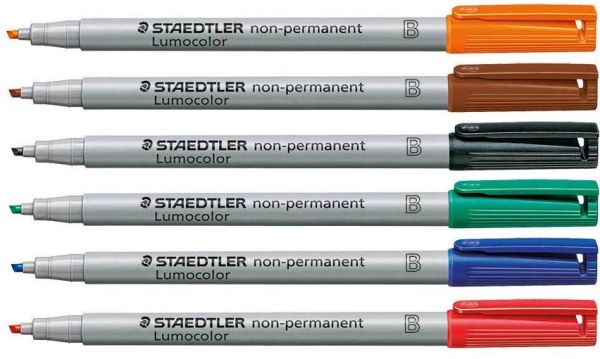 STAEDTLER Lumocolor non-perm. B 312 WP6 6 Farben ass.