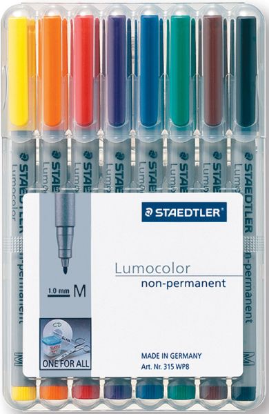 Staedtler lumocolor non-perm. m 315 wp8 8 farben ass. - Staedtler-315-wp8-4007817309339