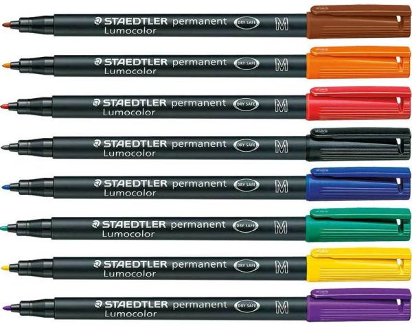 STAEDTLER Lumocolor permanent M 317 WP8 8 Farben ass.