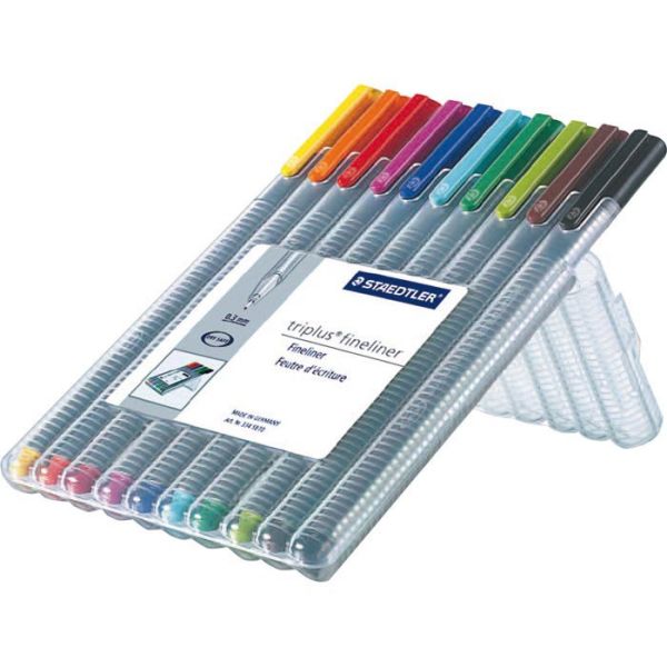 STAEDTLER Feinschr. triplus 334 0,3mm 334 SB10 10 Farben ass.