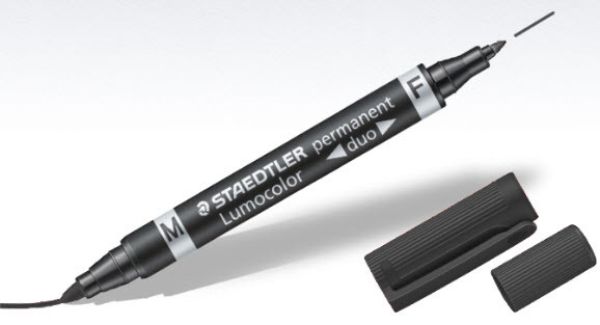 STAEDTLER Lumocolor DUO 348 0.6/1.5mm 348-9 schwarz perm.