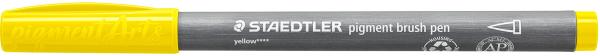 STAEDTLER Fasermaler mit Pinselspitze 371-1 gelb