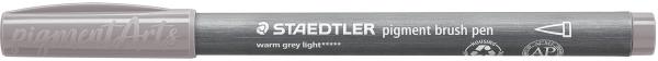 STAEDTLER Fasermaler mit Pinselspitze 371-840 warmes grau hell