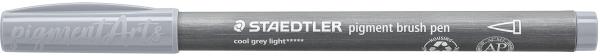 STAEDTLER Fasermaler mit Pinselspitze 371-870 cool grey light