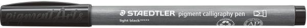 STAEDTLER Fasermaler 2mm 375-90 hellschwarz, Kalligraphiesp.