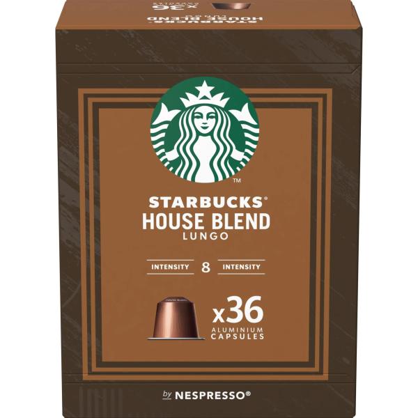 STARBUCKS Kaffeekapseln House Blend 6200069 Lungo 36 Stück