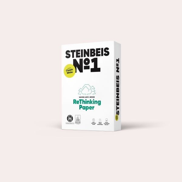 STEINBEIS Papier Classic White A3 88080026 80g, recycling 500 Blatt