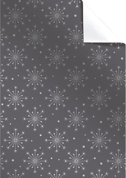 STEWO Geschenkpapier Nieve 2514539267 dunkelgrau 70x100cm