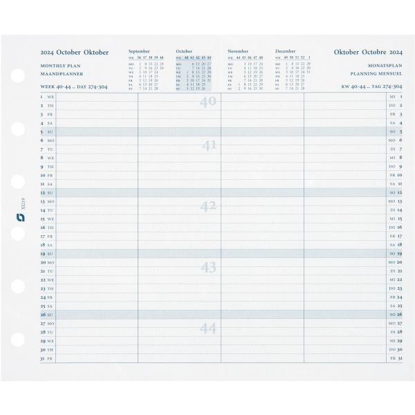 SUCCES Junior Monatspläne doppelt2024 42209000024U 2J, 80x125mm, d/f/nl/e