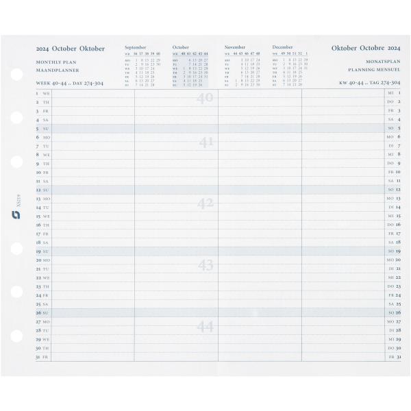 SUCCES Senior Monatspläne 2024 45209000024U 2J, 95x150mm, d/f/nl/e