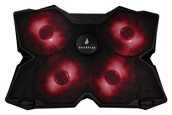 SUREFIRE Laptop Cooling Pad 48819 Bora Gaming Red