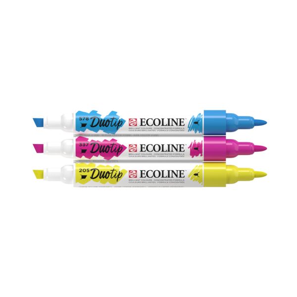 TALENS Ecoline Duotip Set 11609900 3 Primärfarben