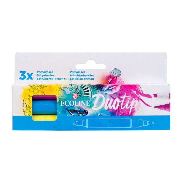 TALENS Ecoline Duotip Set 11609900 3 Primärfarben